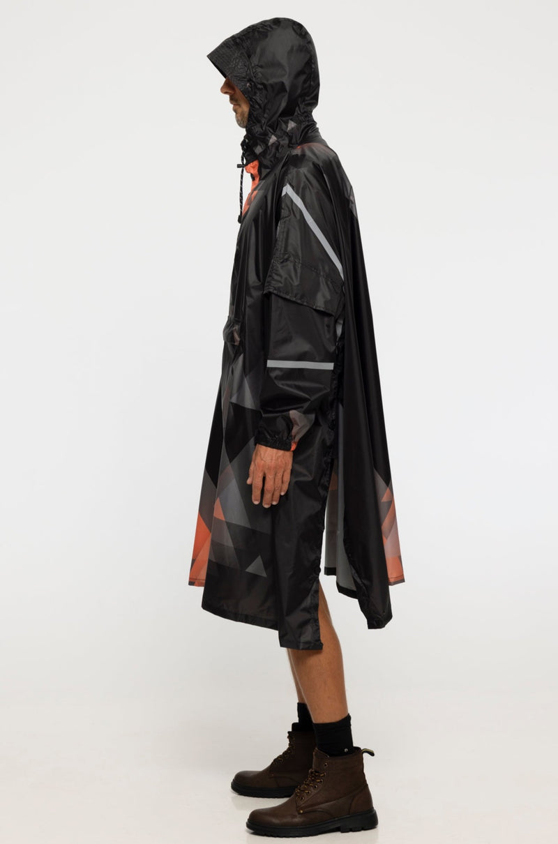 "Neo Geo" Eco-Friendly Rain Poncho