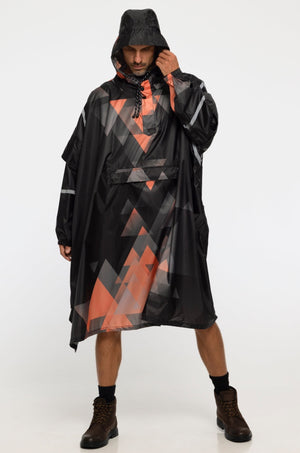 "Neo Geo" Eco-Friendly Rain Poncho