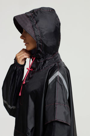 Hero Collection "Neo Assassin - Pink" Eco-Friendly Rain Poncho