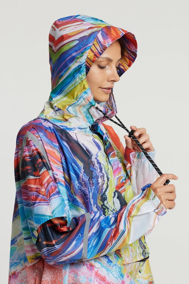 2021 MODE FUTURA: "Spin Skull" The Original Eco-Friendly Rain Poncho