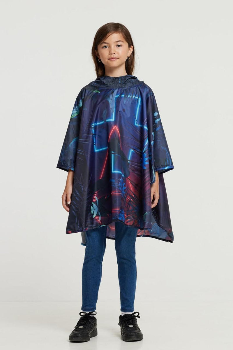 2021 MODE FUTURA: "Neon Forest" The Mini-Me Eco-Friendly Rain Poncho