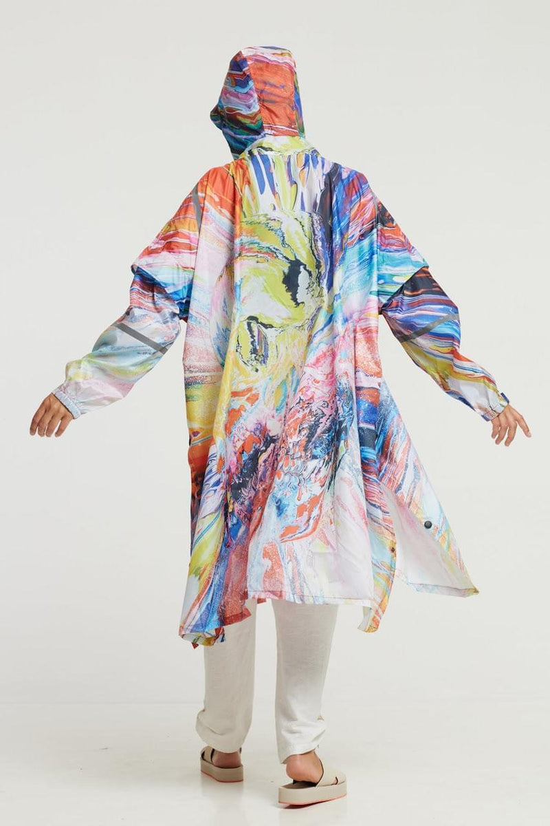 2021 MODE FUTURA: "Spin Skull" The Original Eco-Friendly Rain Poncho