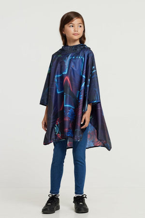 2021 MODE FUTURA: "Neon Forest" The Mini-Me Eco-Friendly Rain Poncho