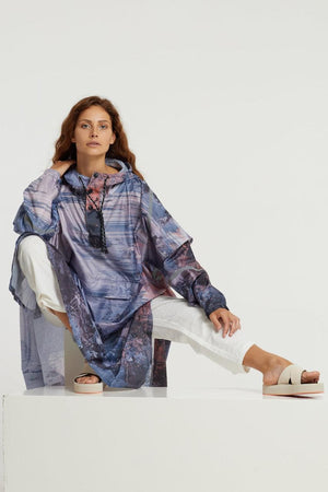 2021 MODE FUTURA: "Moonscape" The Original Eco-Friendly Rain Poncho