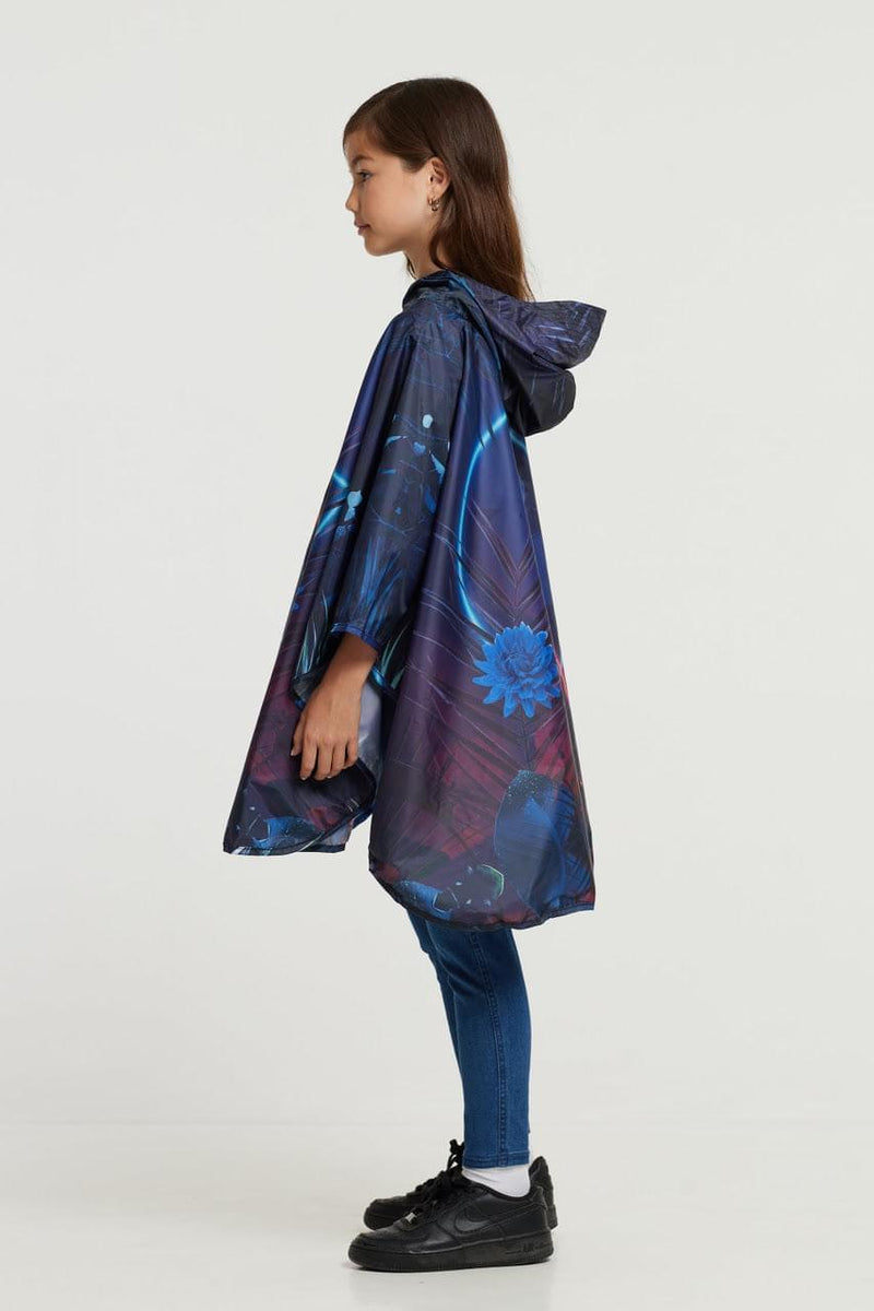 2021 MODE FUTURA: "Neon Forest" The Mini-Me Eco-Friendly Rain Poncho