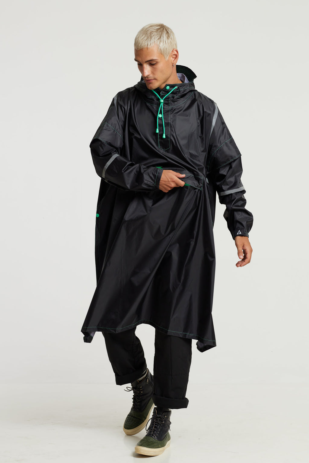 Hero Collection "Neo Assassin - Green " Eco-Friendly Rain Poncho