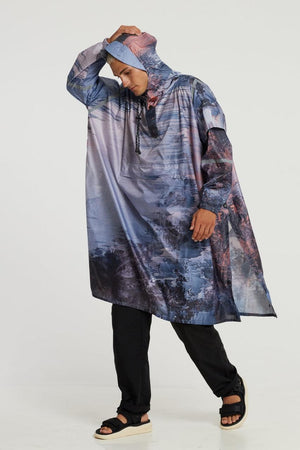 2021 MODE FUTURA: "Moonscape" The Original Eco-Friendly Rain Poncho