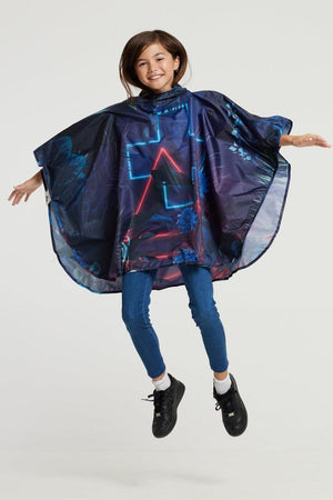 2021 MODE FUTURA: "Neon Forest" The Mini-Me Eco-Friendly Rain Poncho